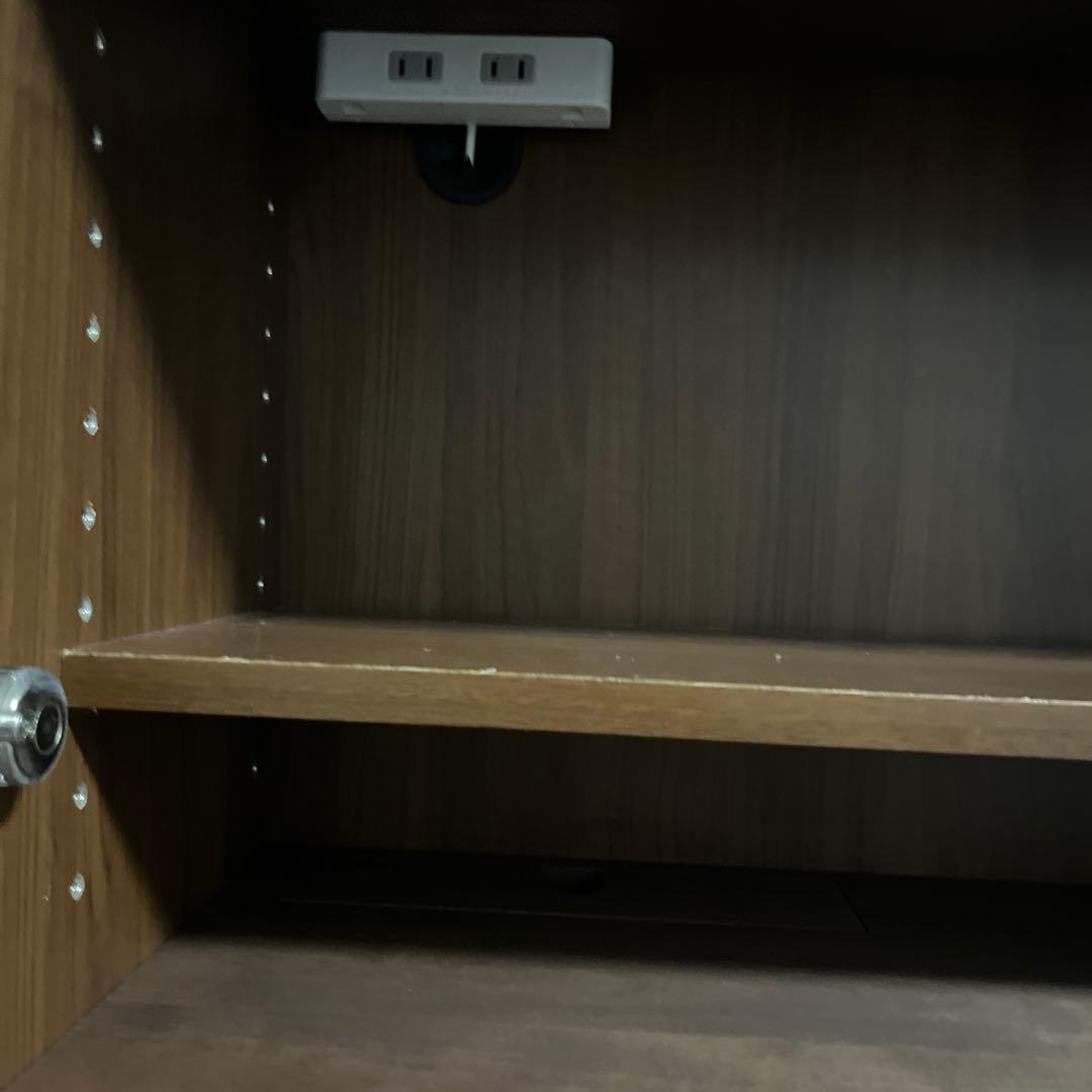 【日本製】天然木アルダー材 ライティングビューロー 幅70cm ウォールナット色