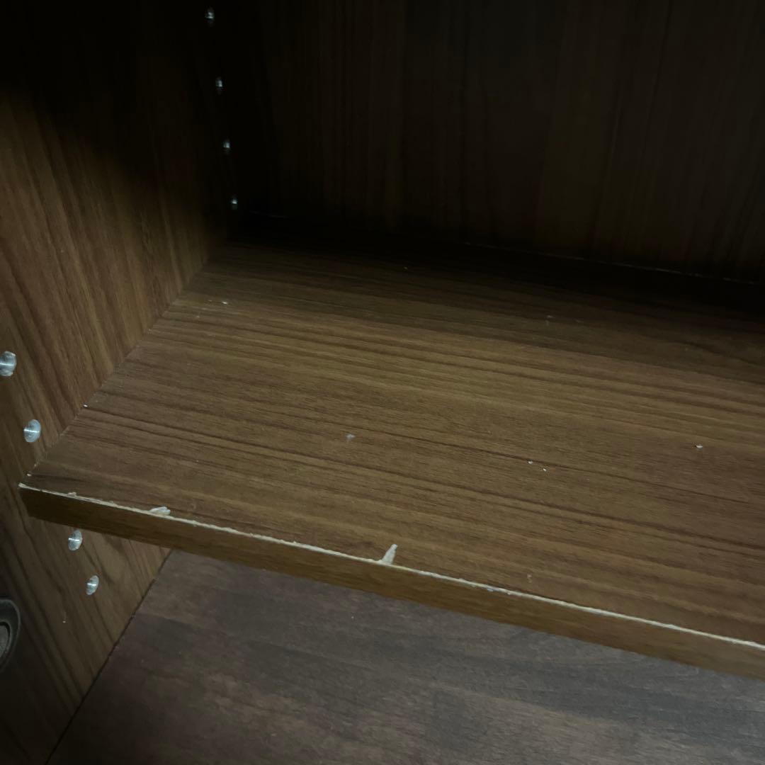 【日本製】天然木アルダー材 ライティングビューロー 幅70cm ウォールナット色