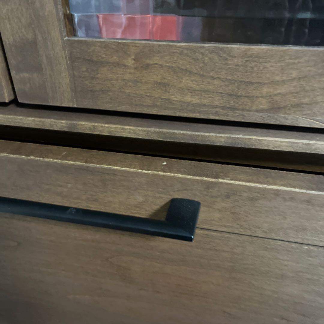 【日本製】天然木アルダー材 ライティングビューロー 幅70cm ウォールナット色