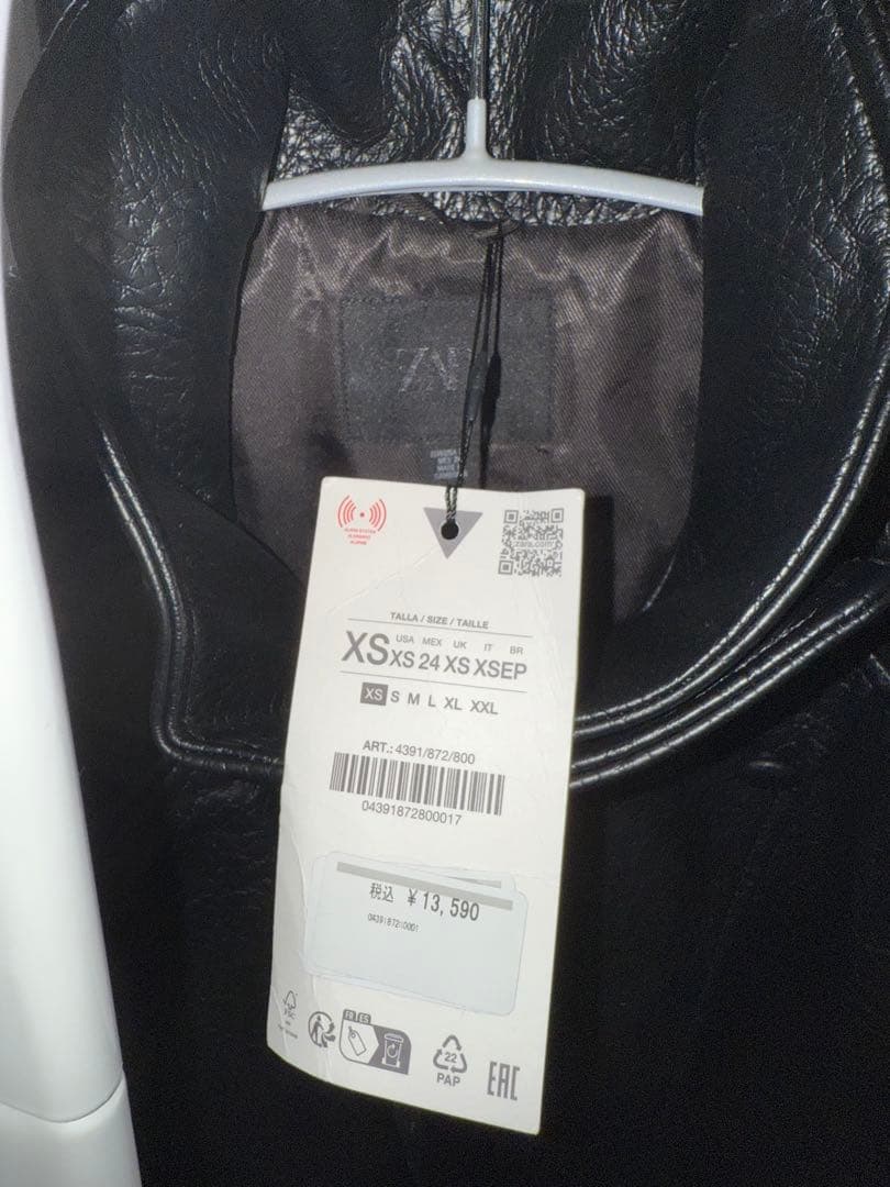 ZARA 希少 フェイクレザージャケット XS 新品