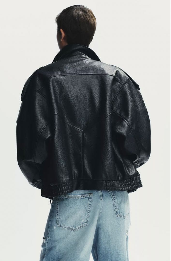 ZARA 希少 フェイクレザージャケット XS 新品