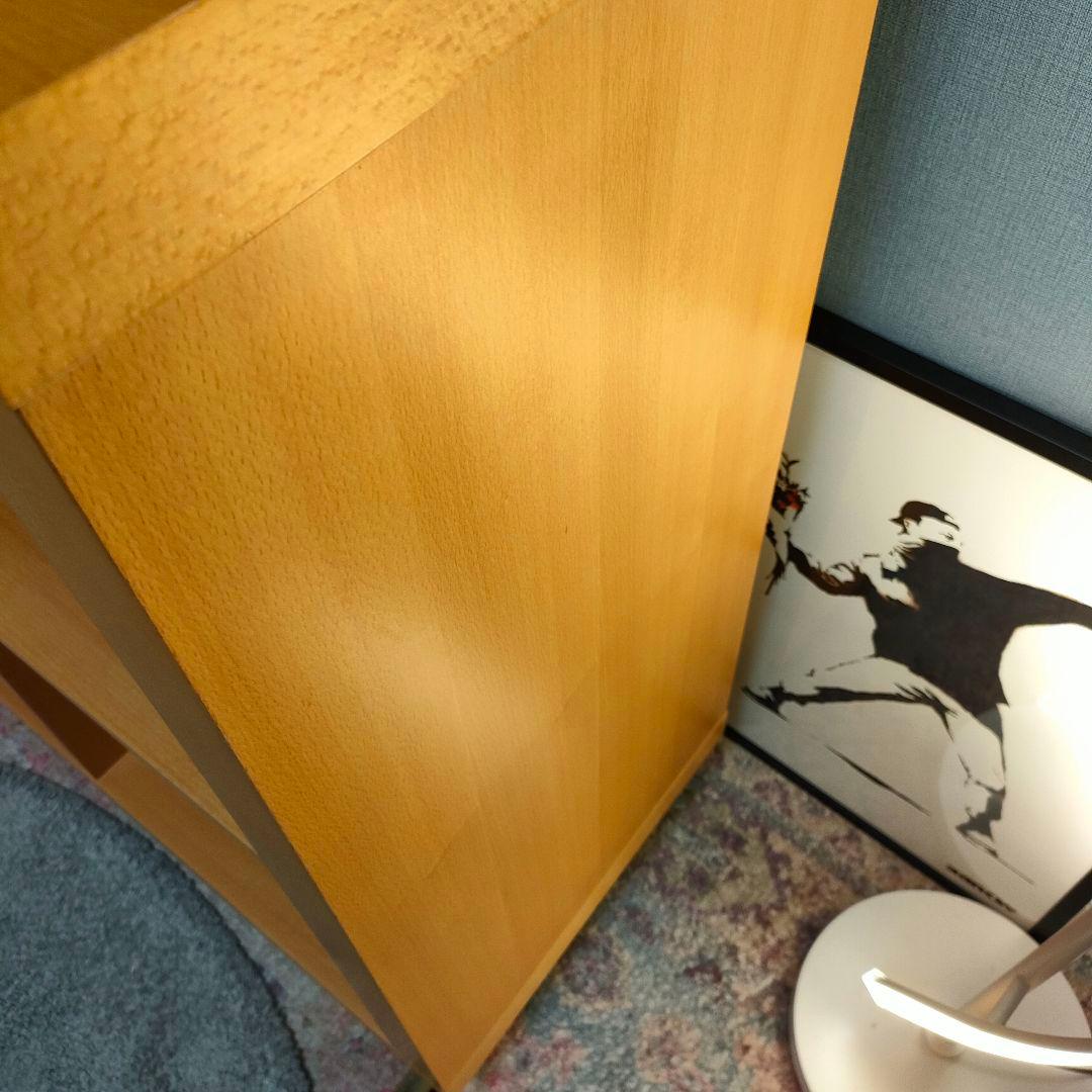 【廃盤旧モデル】無印良品2☓2シェルフ キャスター付き ブナ材