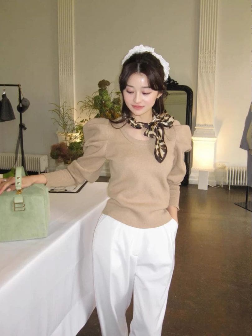 タグ付き新品 bibiy EFFIE PUFF KNIT ニット ブラック