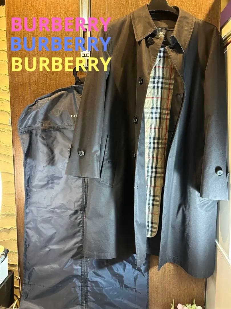 【大特価！！】バーバリー　メンズステンカラーコート ガーメントケース付き☆