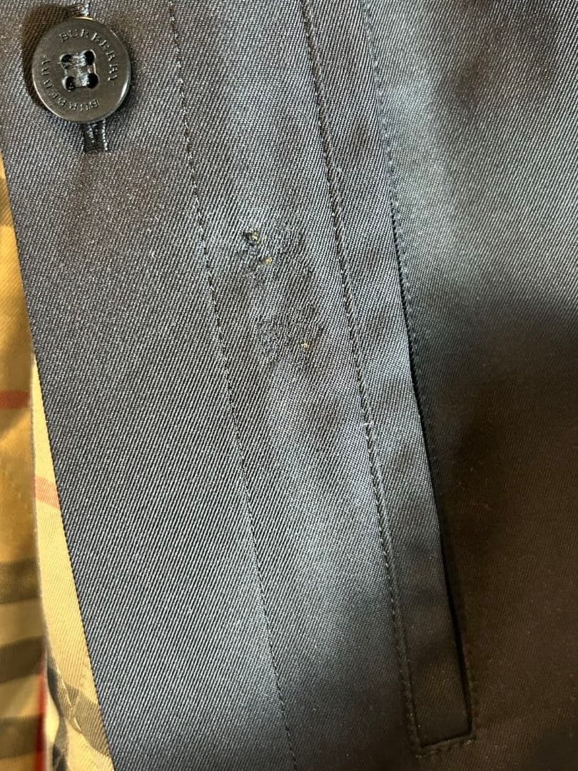 【大特価！！】バーバリー　メンズステンカラーコート ガーメントケース付き☆