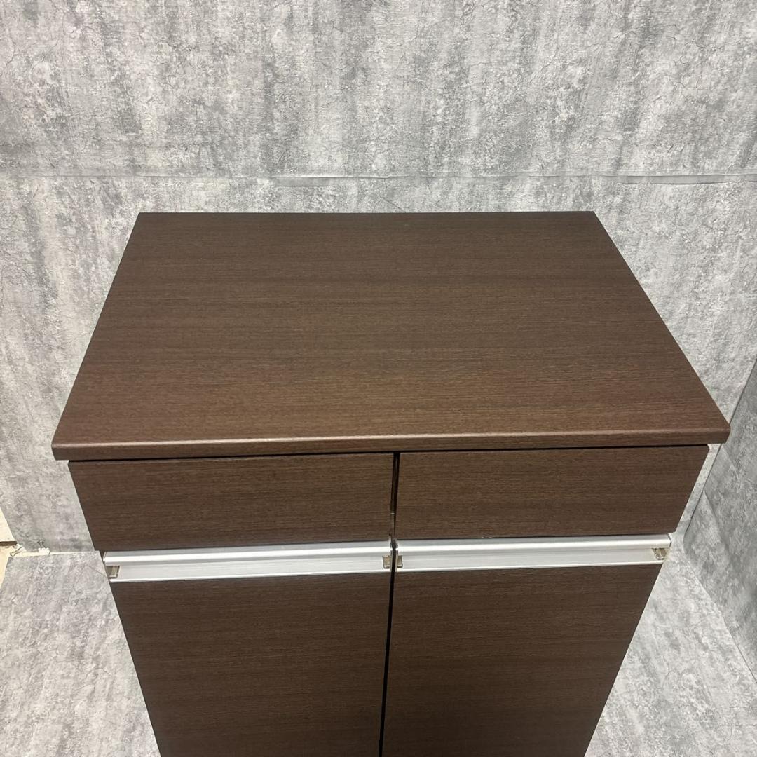 【ほぼ新品】クロシオ 分別 ダイニングダストボックス 2D 木目ブラウン 2分別