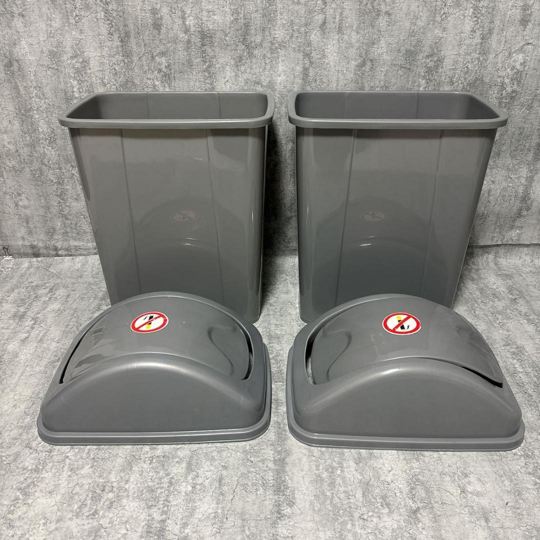 【ほぼ新品】クロシオ 分別 ダイニングダストボックス 2D 木目ブラウン 2分別