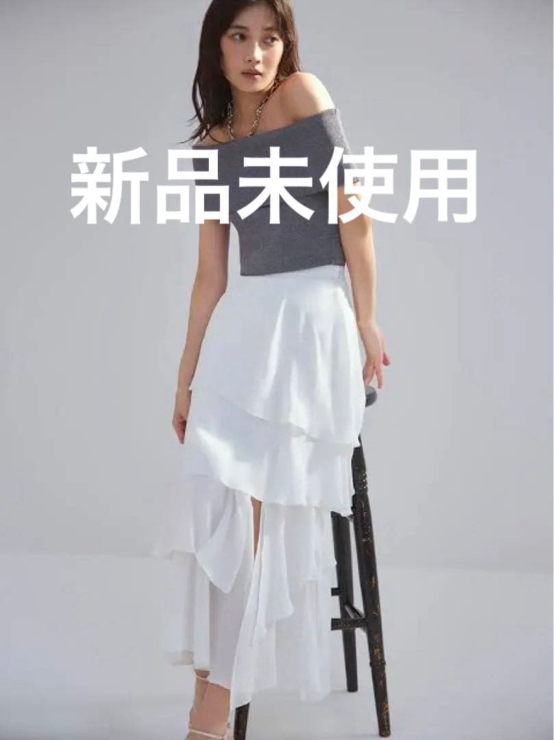 りんご【新品未使用】FRAY I.D セミシアーティアードスカート