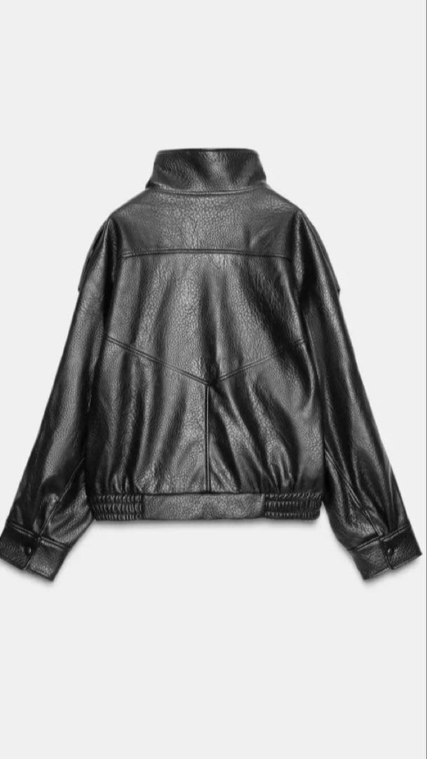ZARA完売　レザージャケット ブラック
