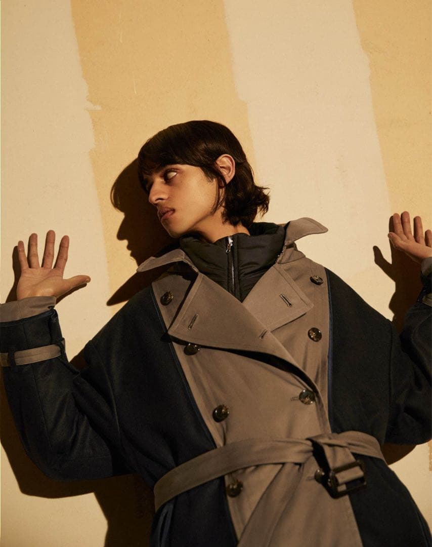 ジャケット・アウター YOKE 20AW REVERSIBLE TRANCH COAT SIZE2