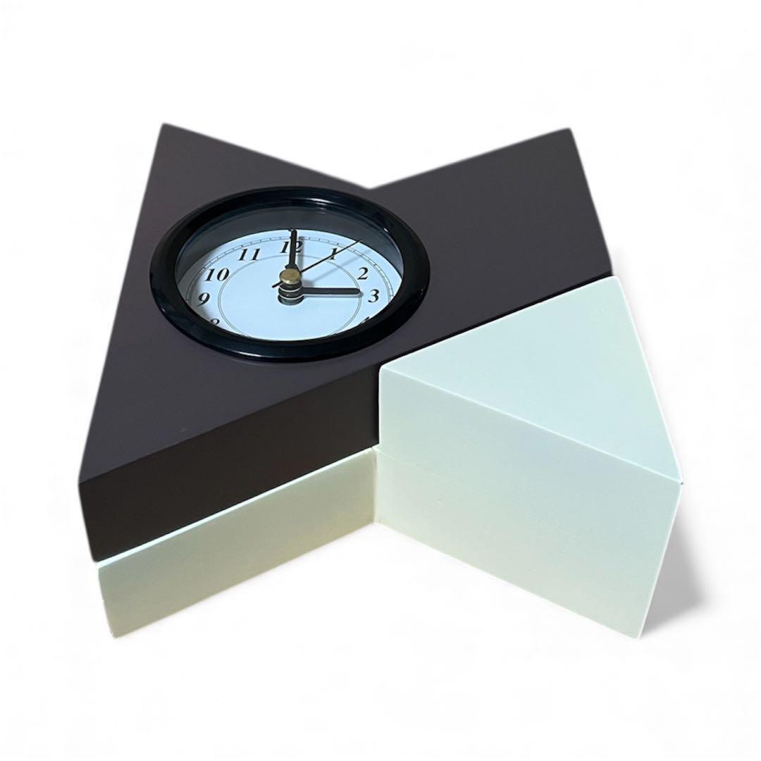 ★稀少 80s スペースエイジ ポストモダン ミッドセンチュリー 変形置時計