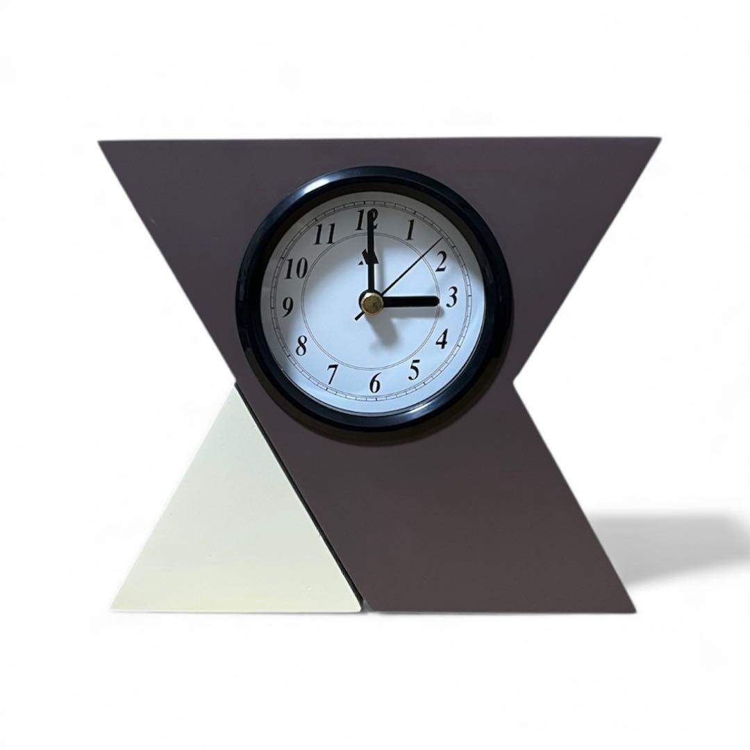 ★稀少 80s スペースエイジ ポストモダン ミッドセンチュリー 変形置時計