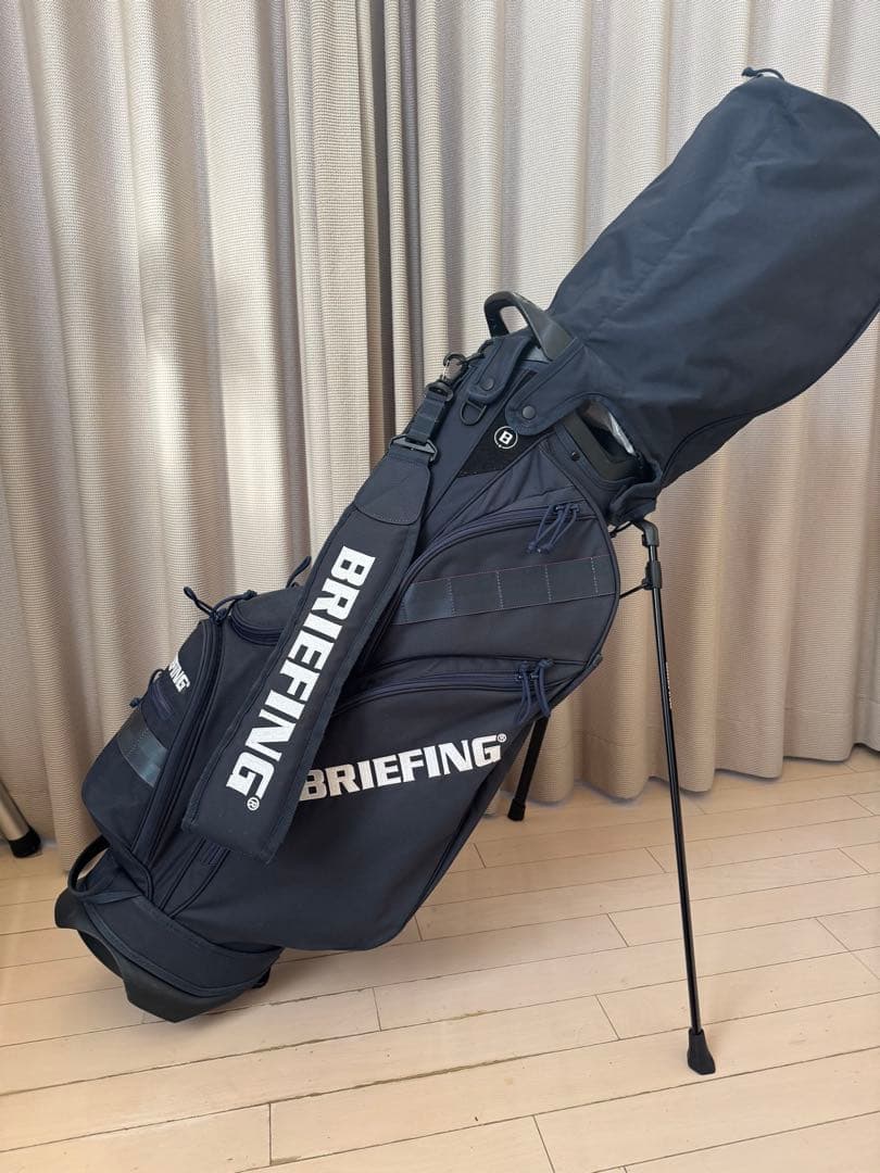 希少⭐︎BRIEFING ネイビー キャディバッグ スタンド付き