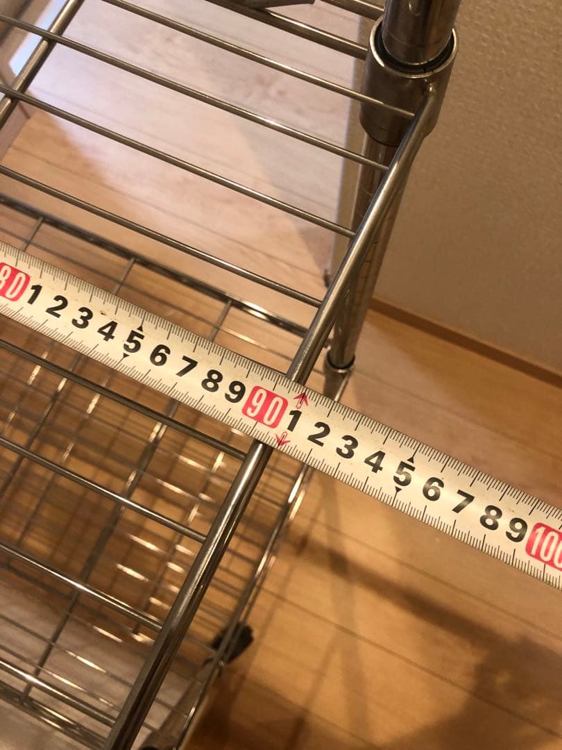 本日限定お値引‼️⑤5段スチールラック シルバー 約180cm