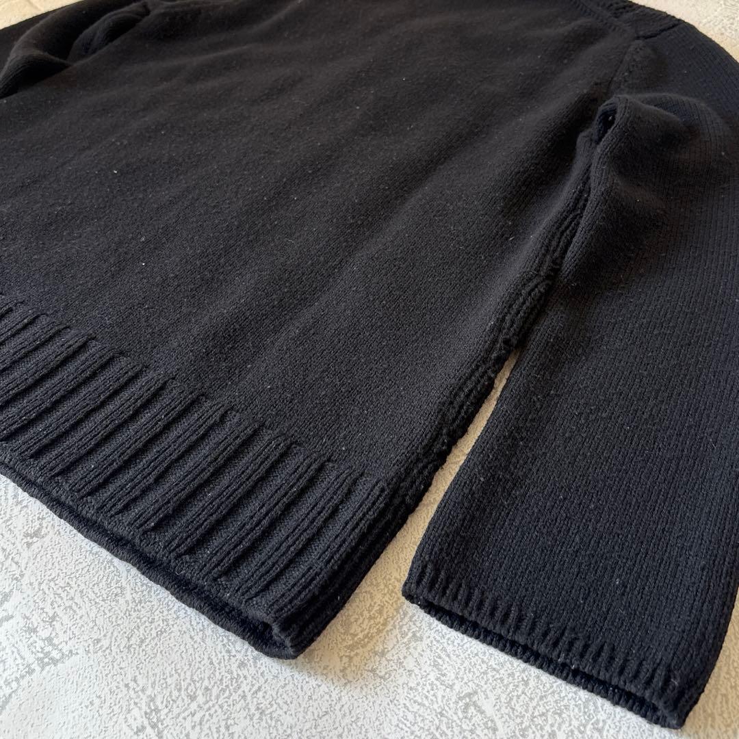 Lサイズ：コムデギャルソンオムドゥ AD2022 切替し カーディガン 黒