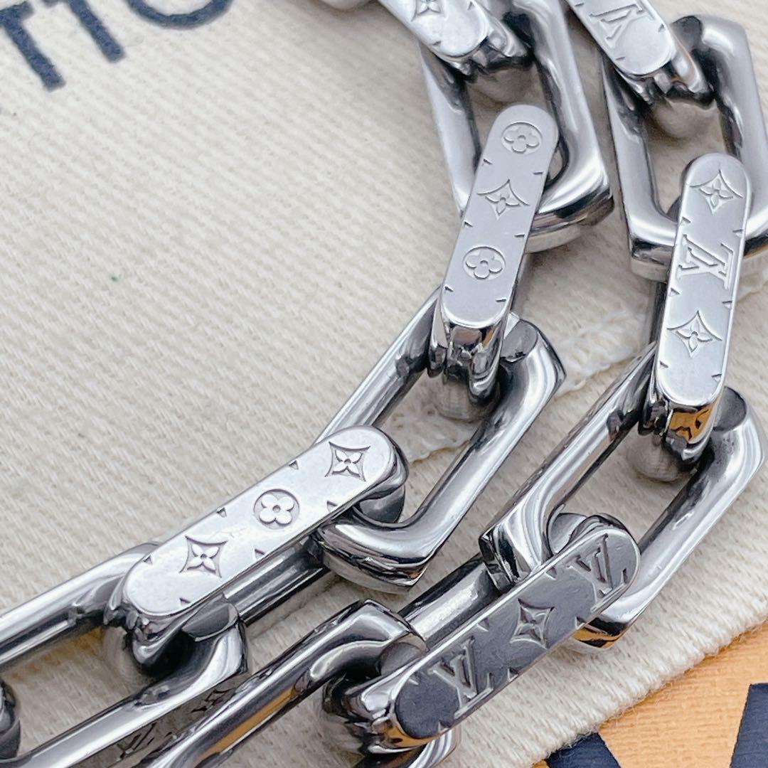 LOUIS VUITTON ネックレス　コリエ　チェーン　スクエア　モノグラム