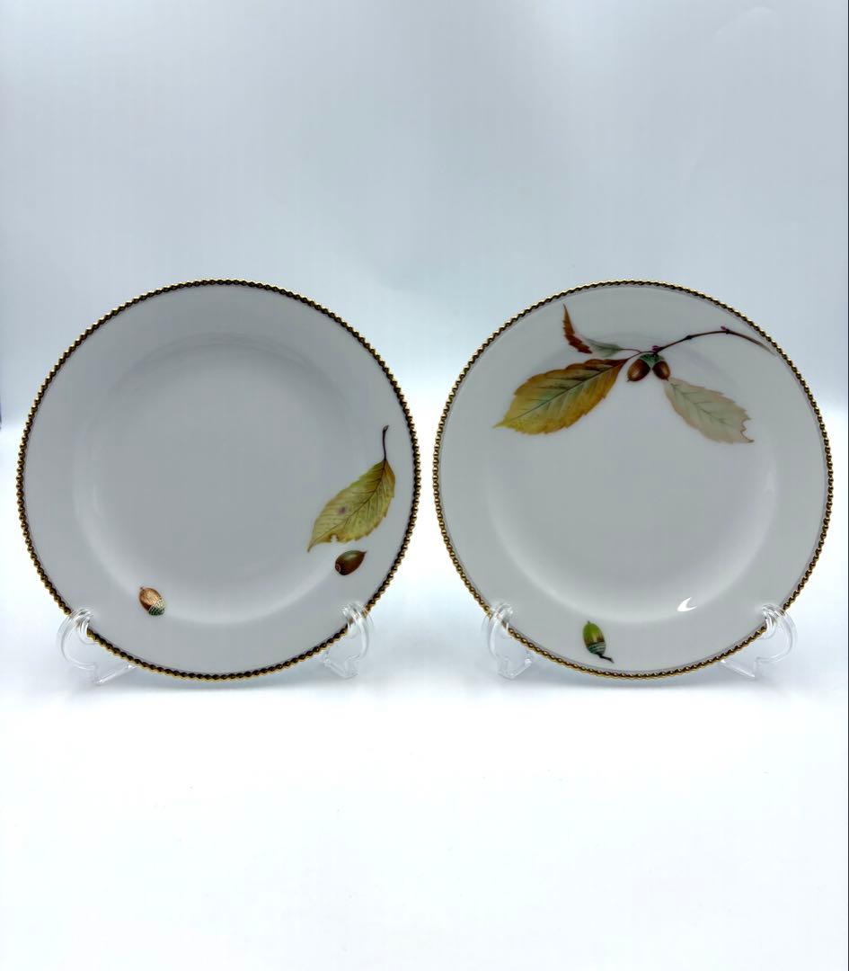 未使用保管品　大倉陶園　百木春夫　団栗のバラード　プレート　絵替りセット　箱付