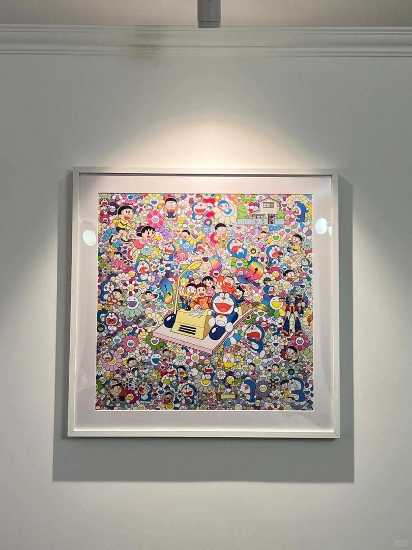 村上隆 版画 タイムマシンでレッツゴー約70cm（含まれません額装）