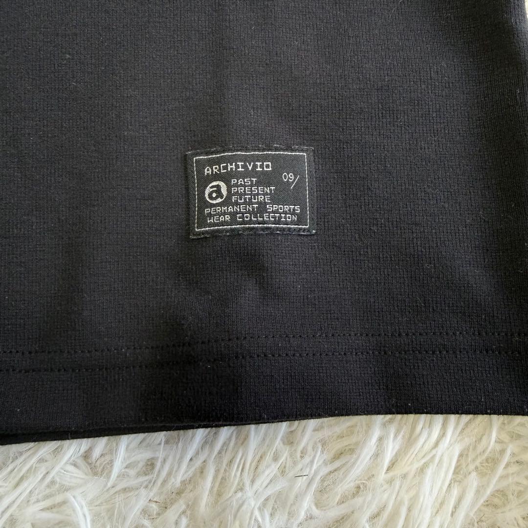 【アルチビオ】美品 モックネック ブラック ビッグロゴ 46サイズ メンズ