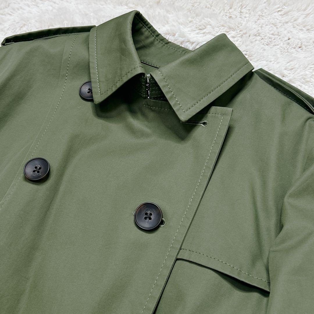 【極美品】ポールスミス 現行 トレンチコート ダブル マキシ丈 カーキ XL