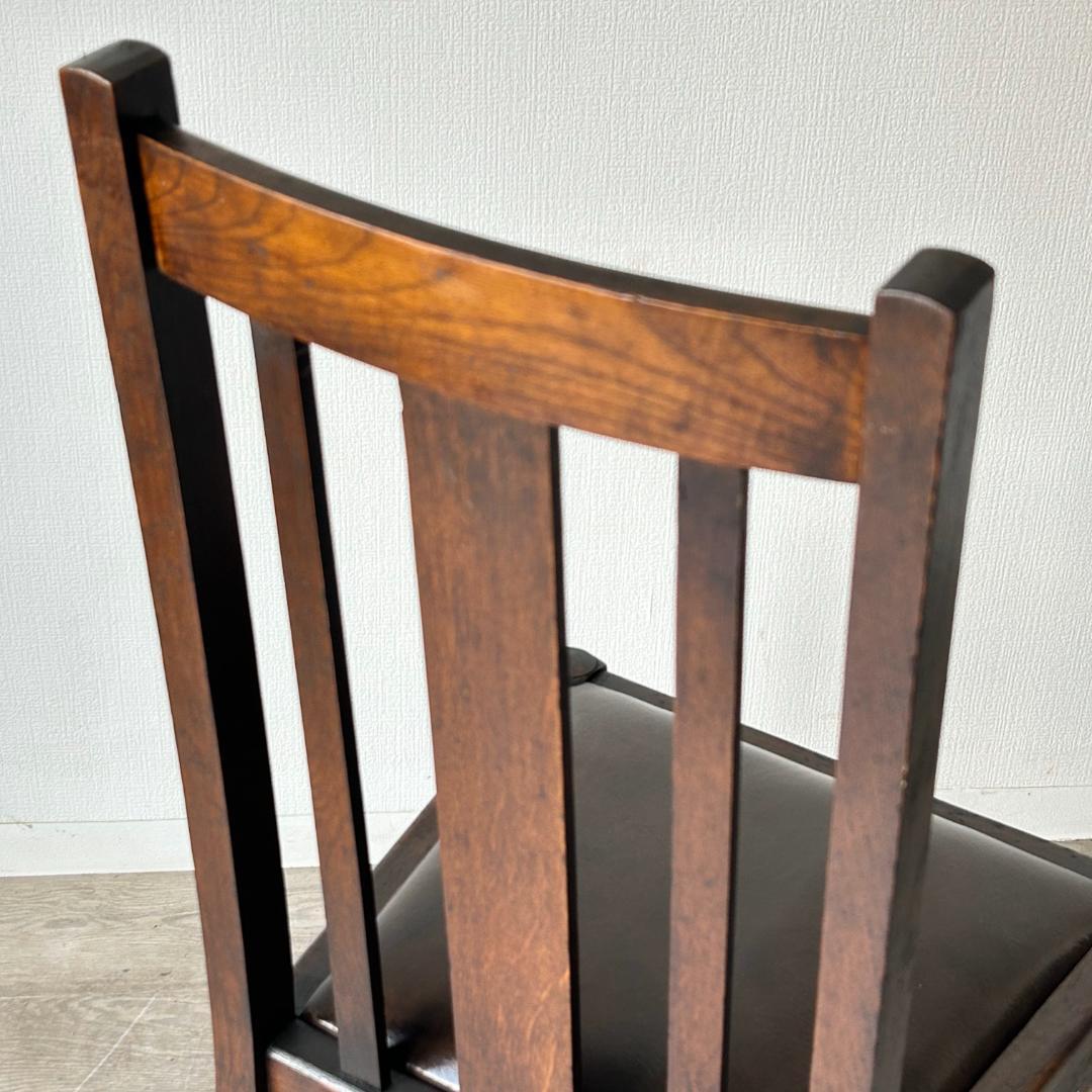 イギリス アンティーク 家具 ハイバック ダイニング チェア 椅子 420A1