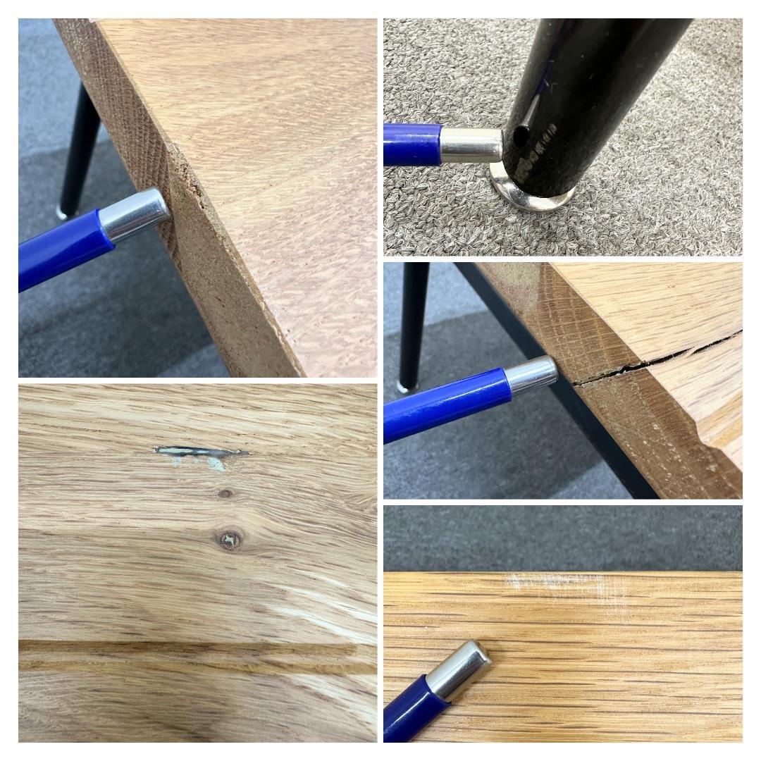 ノットアンティークス■モカ　センターテーブル　古材　引き出し付　クラッシュゲート