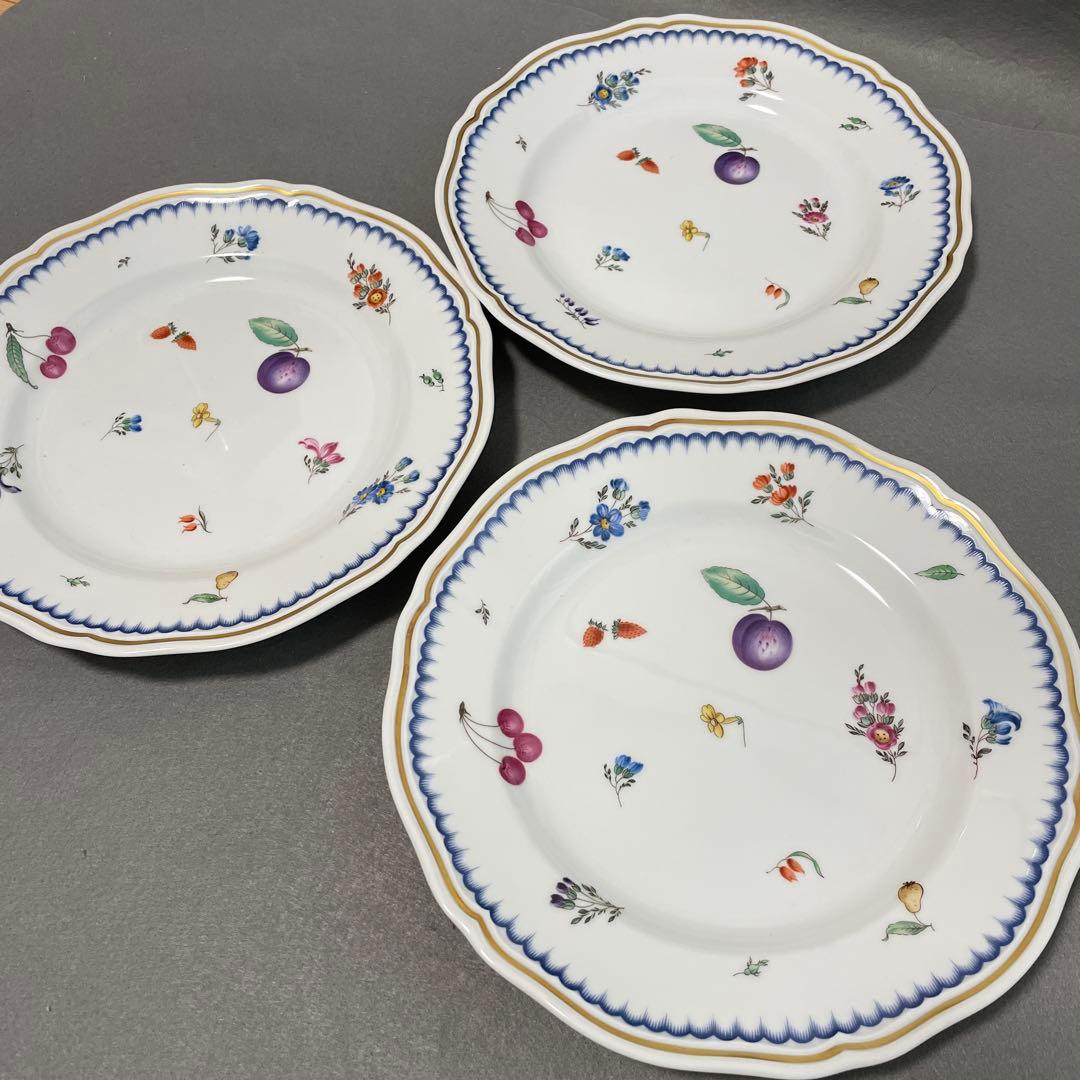 リチャードジノリ　イタリアンフルーツ　プレート24.5cm ３枚