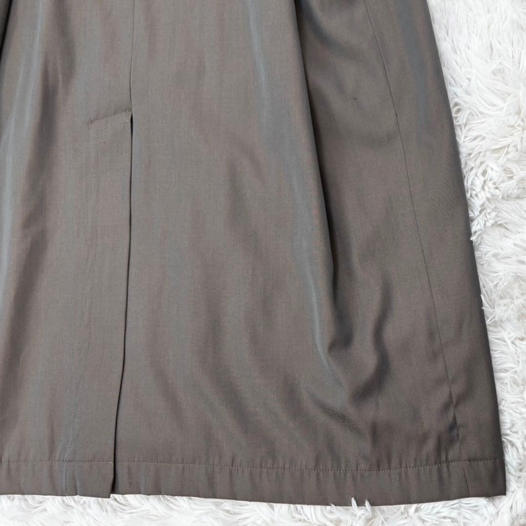 クリスチャンディオール トレンチコート 玉虫色 裏地派手 シルク ベルト M