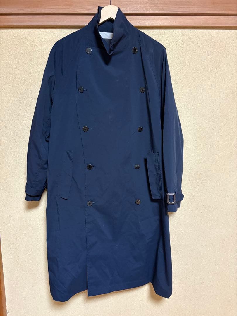 【maru】ES:S エス　トレンチコート　ネイビー