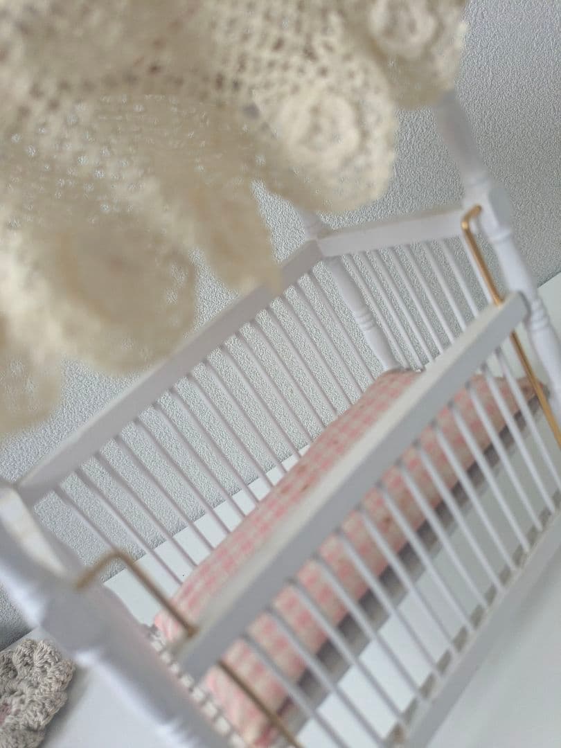 フランスアンティーク ドール用 ベビーベッド