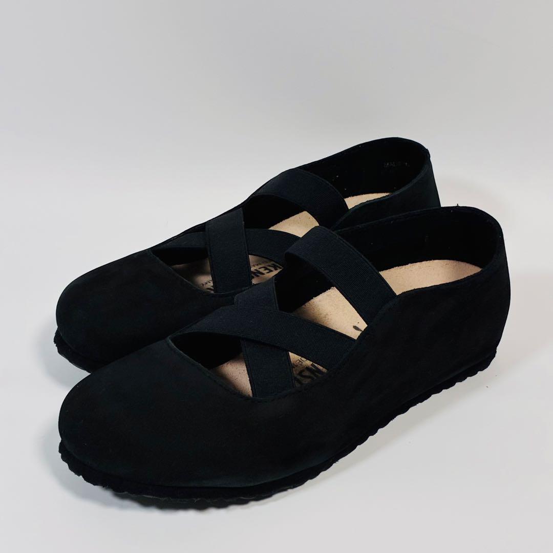 【超美品】ビルケンシュトック　サンタアナ　バレエシューズ　黒　37