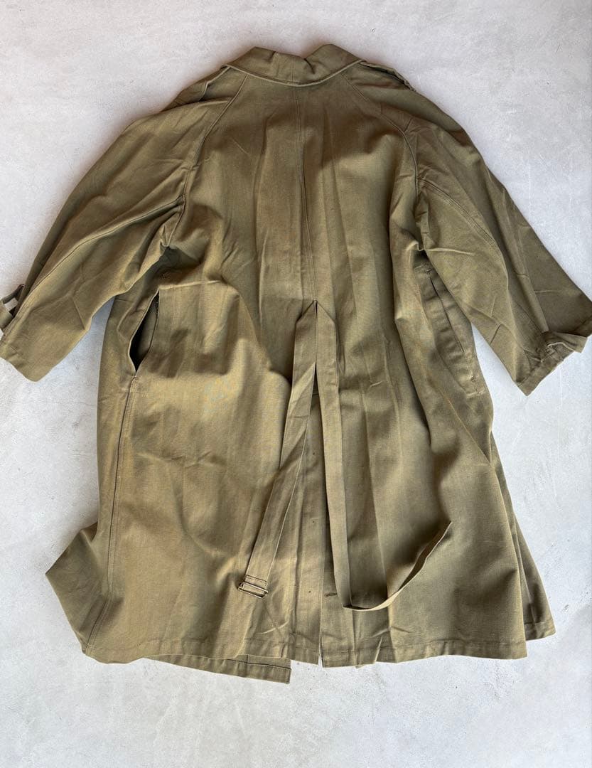 シ*ス様 40s フランス軍 M-35 モーターサイクルコート 実物 デッドスト