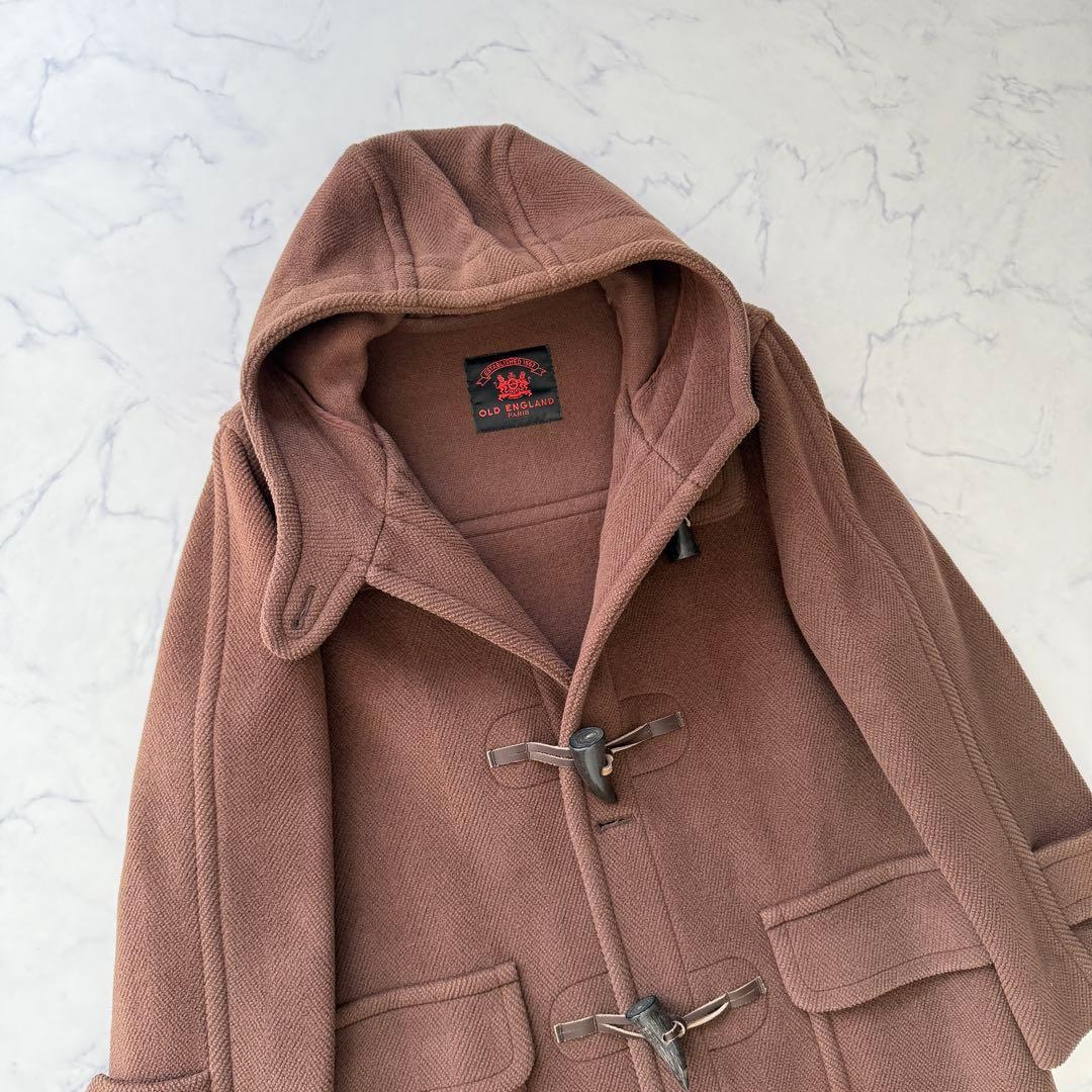 ☆美品☆ オールドイングランド　ヘリンボーン　ダッフルコート　ブラウン　トグル