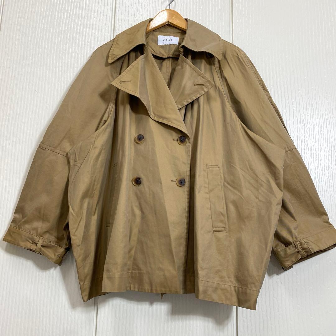 ETRE TOKYO コーティングショートトレンチコート 撥水