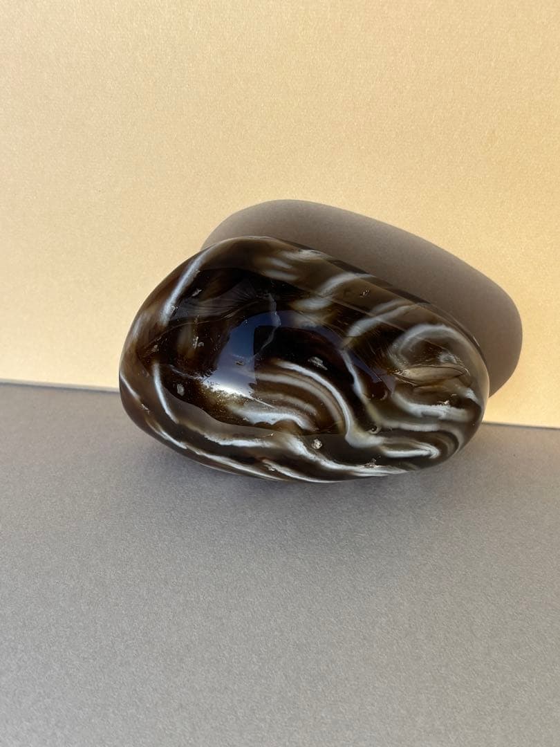 命根石　パワーストーン　瑪瑙 握りお守り(3)