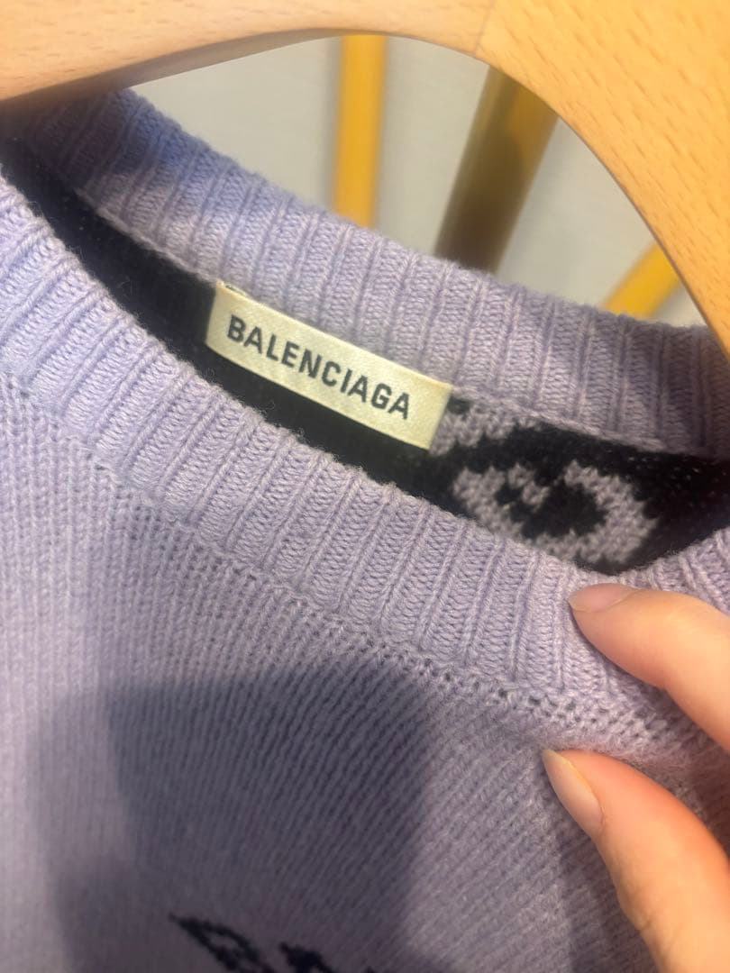 BALENCIAGA オーバーサイズニット ラベンダー