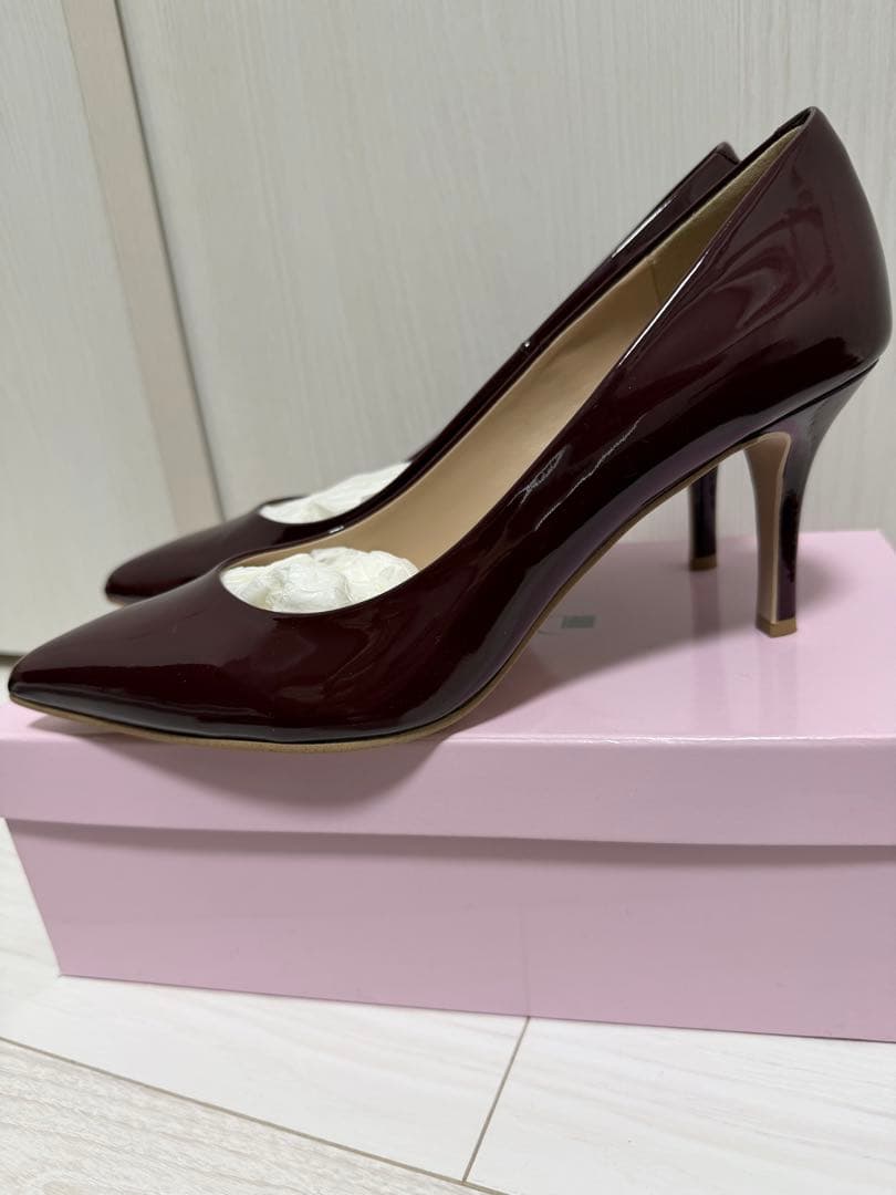 DIANA エナメル　ボルドー　25cm