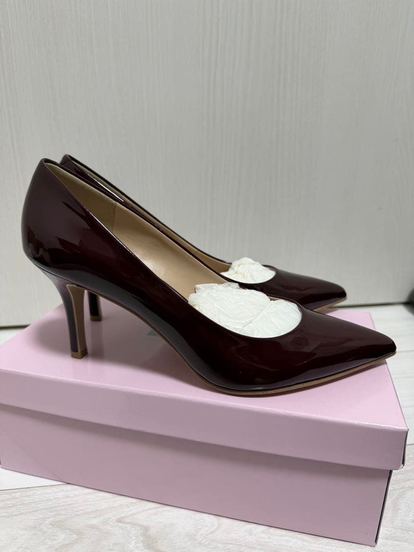 DIANA エナメル　ボルドー　25cm