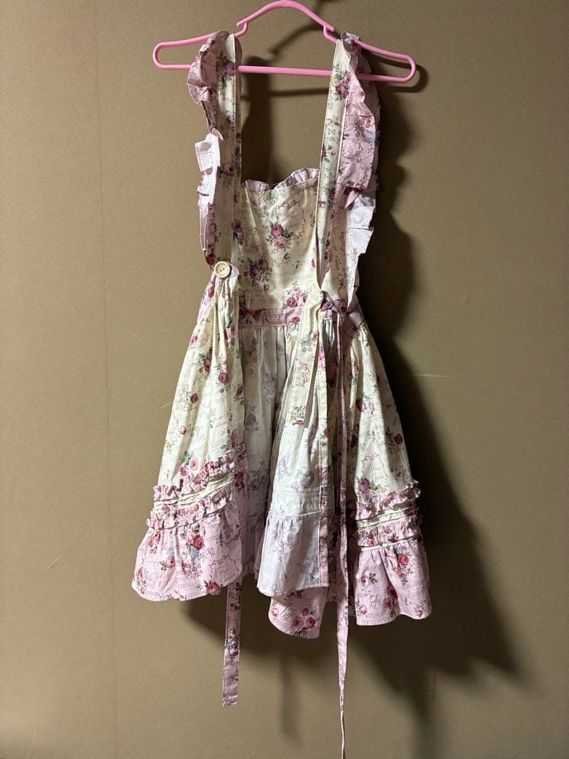 モモコハウス花柄ハートエプロン