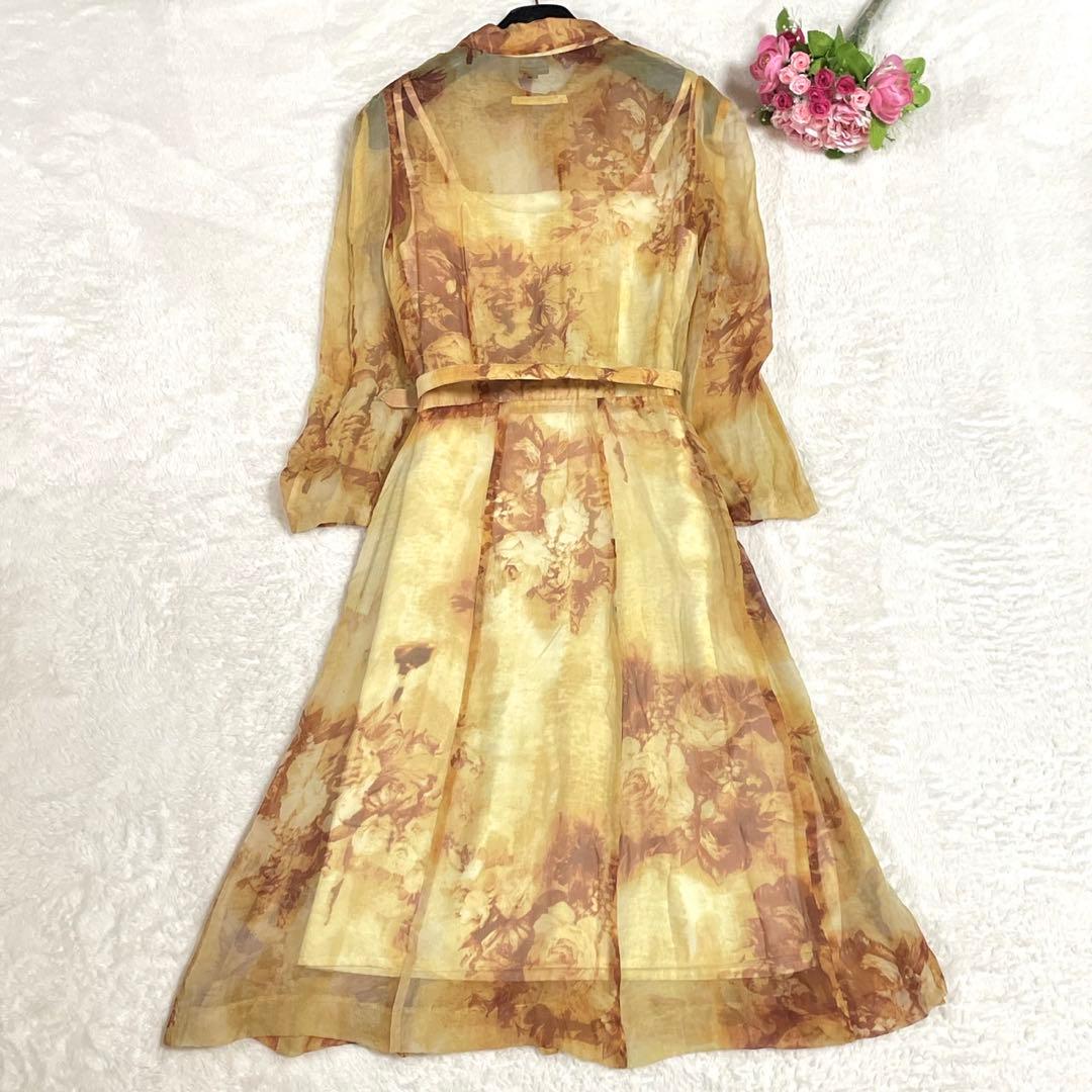 希少/美品● ジャンポールゴルチエ ワンピース インナー付き レース 花柄