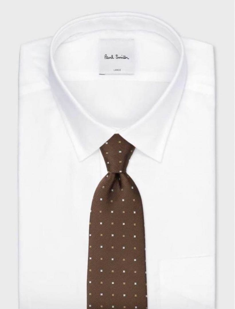 Paul Smith ブラウン ドット柄 ネクタイ