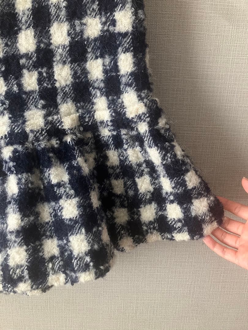 チェックフリルスカート【トリココムデギャルソン】