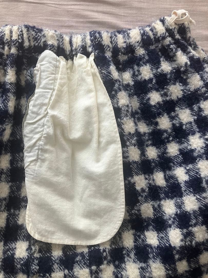 チェックフリルスカート【トリココムデギャルソン】