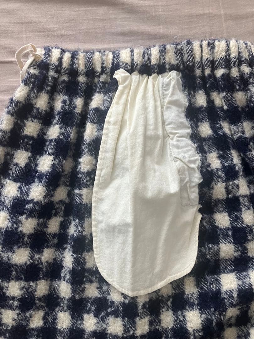 チェックフリルスカート【トリココムデギャルソン】