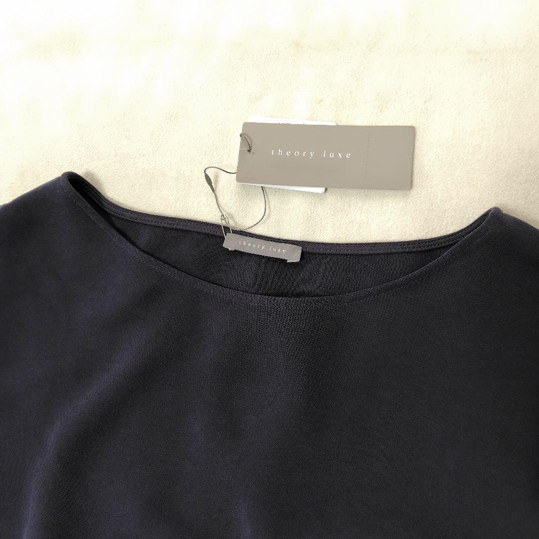 未使用 theory luxe クレープ プルオーバー ブラウス セオリー 新品