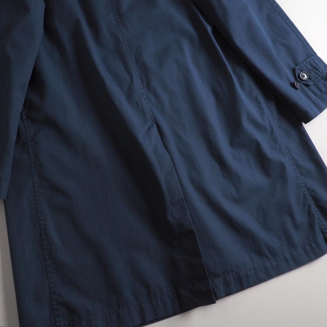 ラルフローレン　綿１００％　ステンカラーコート　ネイビー　美品