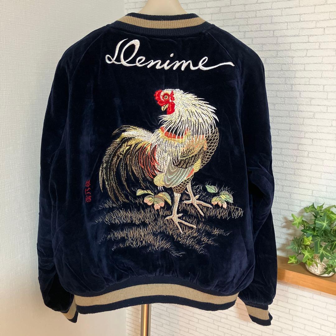 ドゥニーム　スカジャン　リバーシブル　別珍　レーヨン　旧ドゥニーム　SHINS期