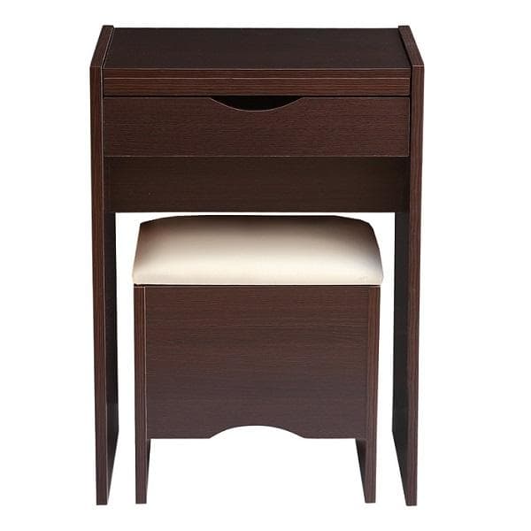 高級感 コンパクト 収納 ドレッサー スツールセット コンセント ガラストップ