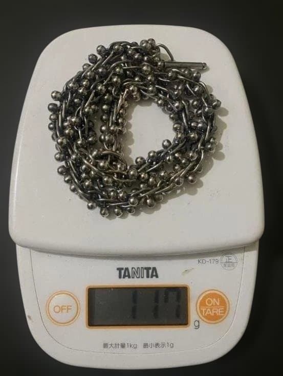 メキシコ Vintage DNA チェーンリンク ネックレス シルバー925