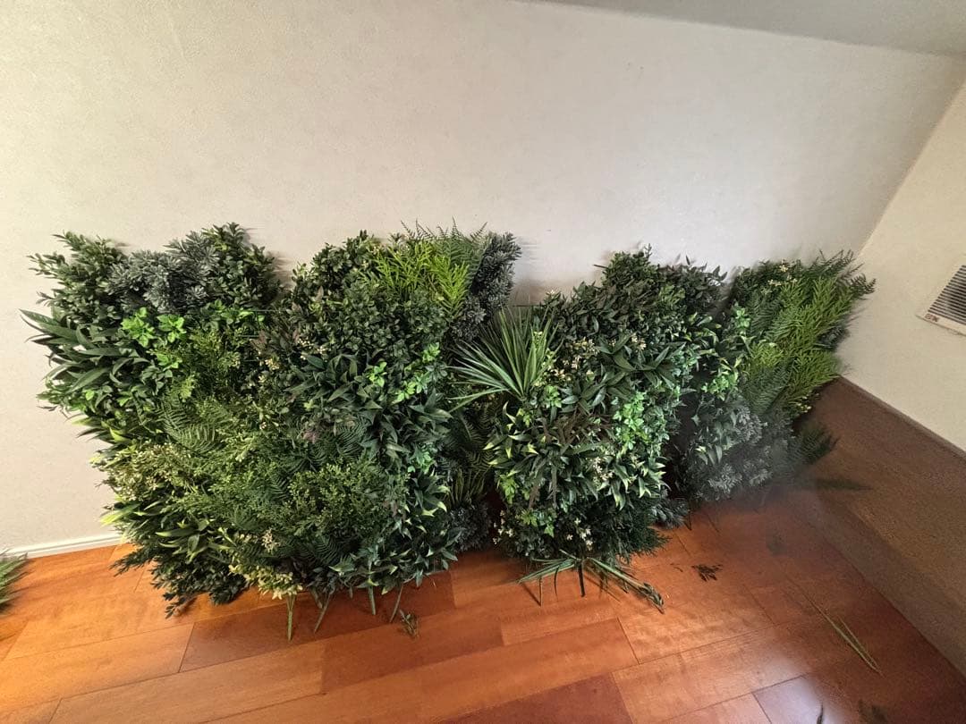岐阜引き取り　ウォールグリーン　人工観葉植物 6セット